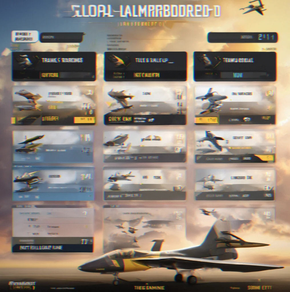Global leaderboard interface showing ranked player names aircraft loadouts and completion times sorted by difficulty