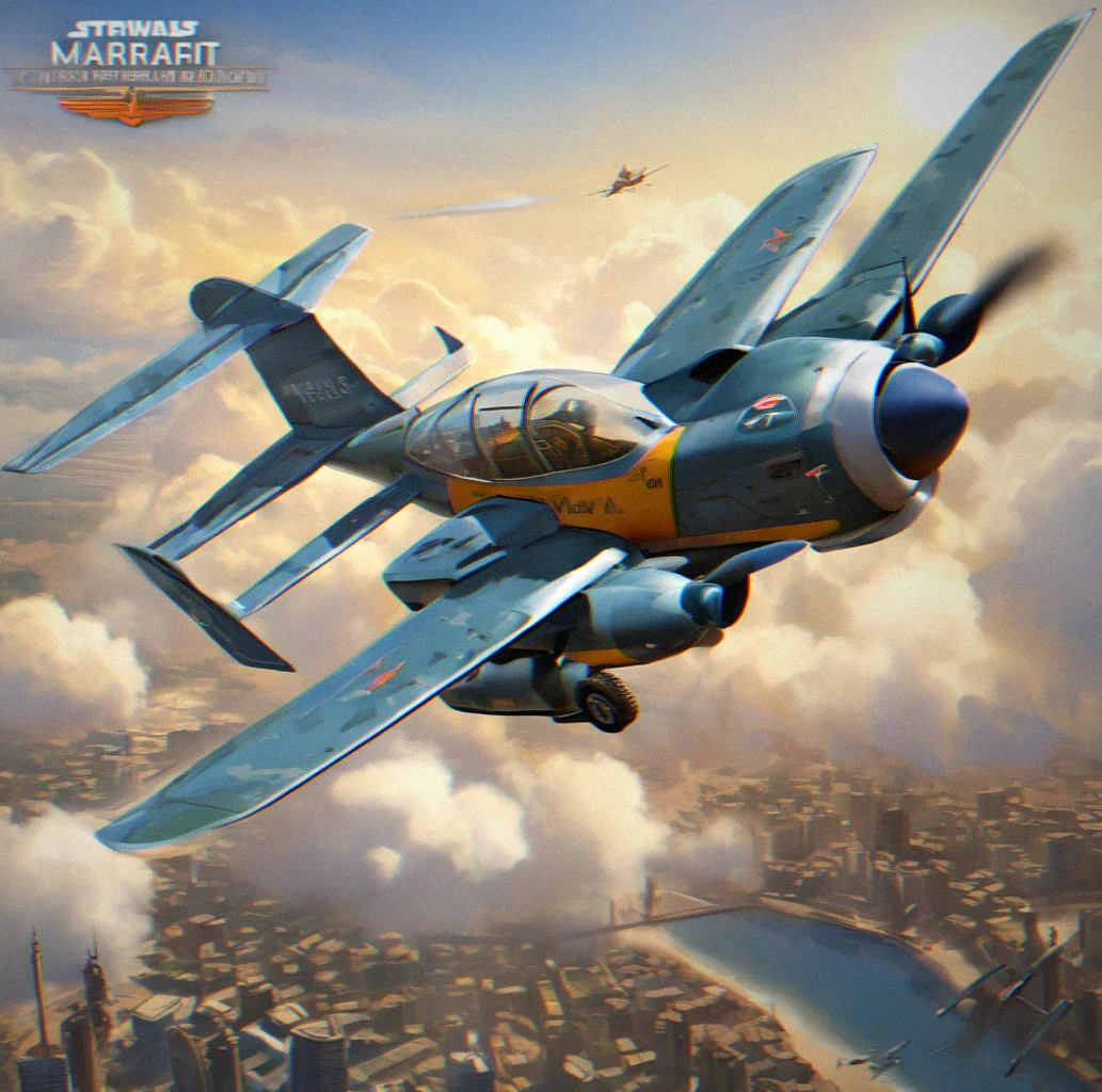 Mid-campaign mission with your aircraft tilted over a city below. The HUD shows your targeting reticle and objective maarkers right where you need them.