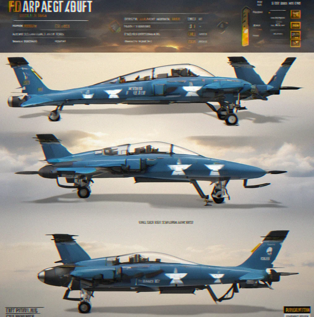 Aircraft customization interface showing weight budget bar weapon loadout selector and engine tier progression